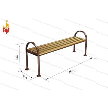 Скамейка уличная Эконом без спинки