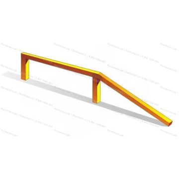 Бревно гимнастическое, односкатное