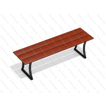 Скамейка уличная Стандарт без спинки