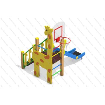 Шведская стенка Жираф с горкой