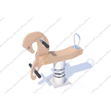 Качалка на пружине Лошадь ЭКО Вуд