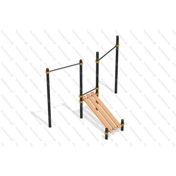 Скамья для пресса и два турника