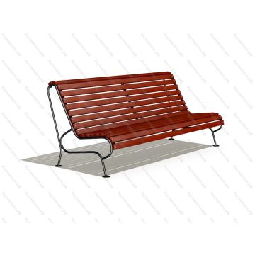 Скамейка парковая Дебют со спинкой