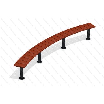 Скамейка Полукруглая 02