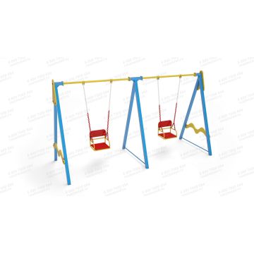 Качели Двойные 60х60 сиденье стандарт