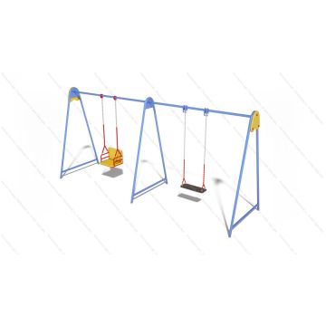 Качели Двойные ⌀32 Микс на цепях
