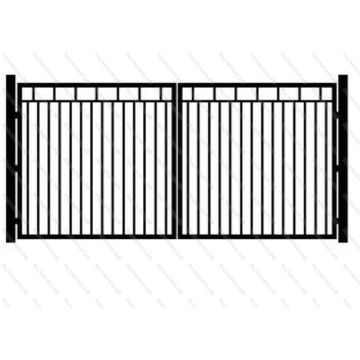 Ворота металлические декоративные распашные