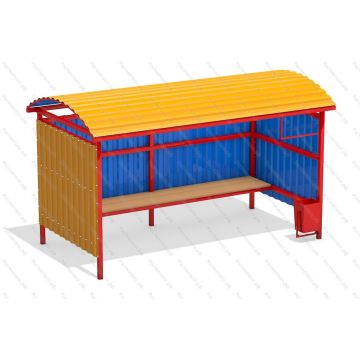 Автобусная остановка  ОМ-6 4м профнастил