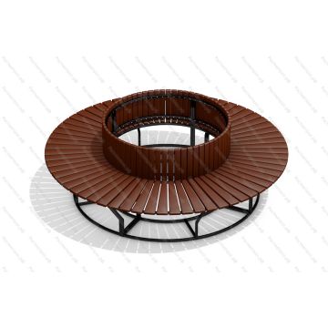 Скамейка круговая со спинкой