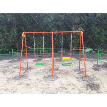 Качели Двойные ⌀32 Микс на цепях