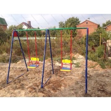 Качели Двойные ⌀32 на жестком подвесе для личного пользования