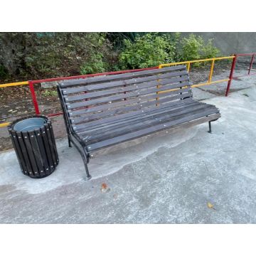 Скамейка парковая Дебют со спинкой