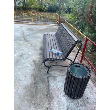 Скамейка парковая Дебют со спинкой