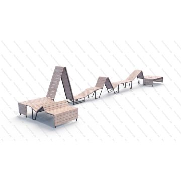 Скамья парковая Кардиограмма