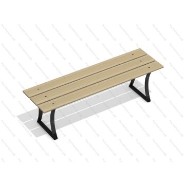 Скамейка уличная Стандарт без спинки