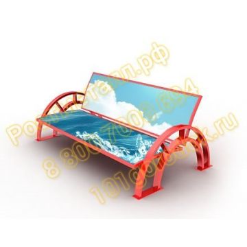 Рекламная скамейка (двухсторонняя)