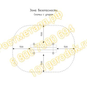 Скамья с упором