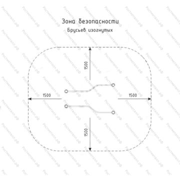 Брусья изогнутые