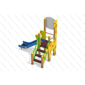 Шведская стенка Жираф с горкой