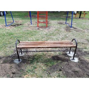 Скамейка парковая Рассвет без спинки 02