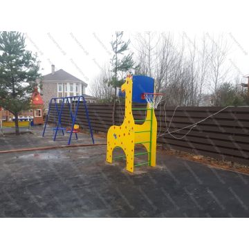 Шведская стенка Жираф с баскетбольным кольцом