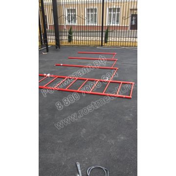 Шведская стенка с тройным турником