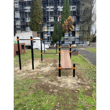 Турник, брусья, скамья для пресса, шведская стенка