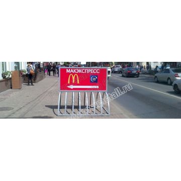 Рекламная велопарковка