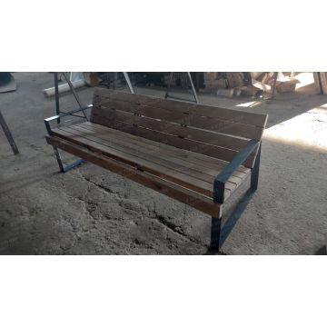 Скамейка уличная РМ со спинкой