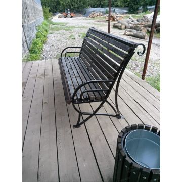 Скамейка парковая Дебют 02 со спинкой