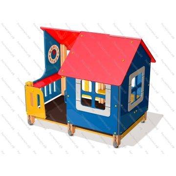 Домик - беседка с часами для детей