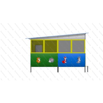 Теневой навес №6    40 м2