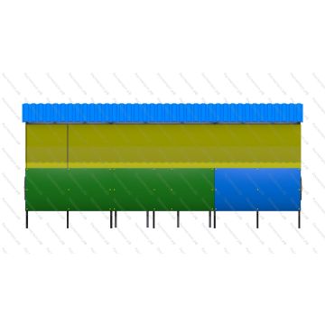 Теневой навес №6    40 м2