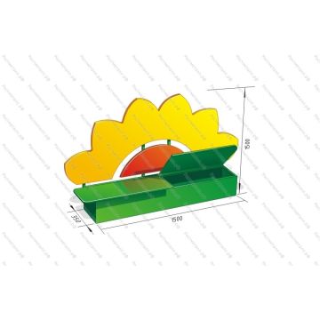 Скамейка - ящик для детского сада Цветочек