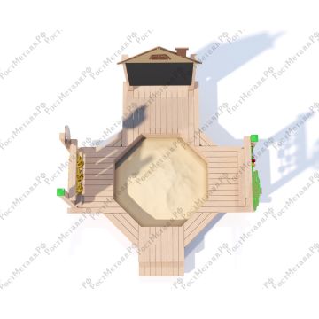 ДИК Песочный дворик Знайка ЭКО Вуд  КБ