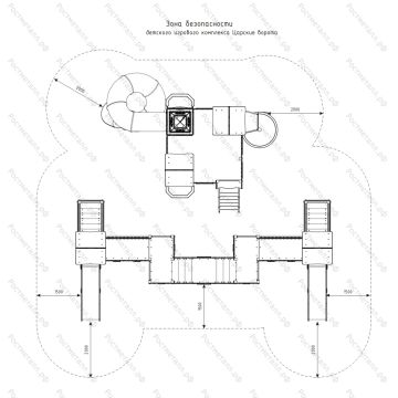 ДИК Царские ворота с винтовой горкой