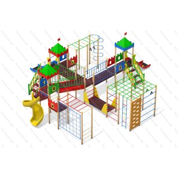 ДИК Волшебный дворик с винтовой горкой