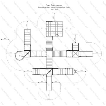 ДИК Волшебный дворик с винтовой горкой