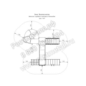 ДИК Камикадзе с винтовой горкой металл и КБ