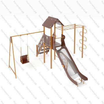 ДИК Австрия 03 ЭКО с качелями и рукоходом