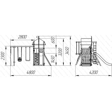 ДИК Тасмания с двумя качелями