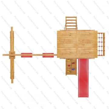 ДИК Сибирика с сеткой с 2-мя качелями