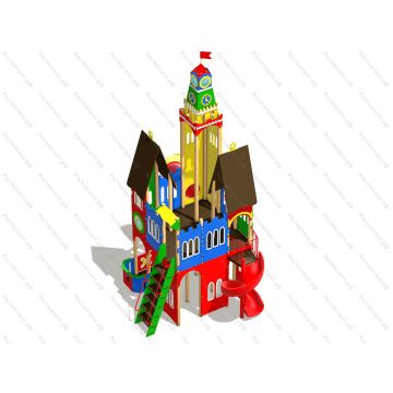 ДИК Сказочный замок с винтовой горкой