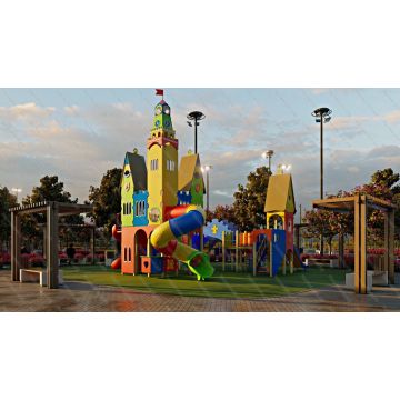 ДИК Сказочный замок с винтовой горкой