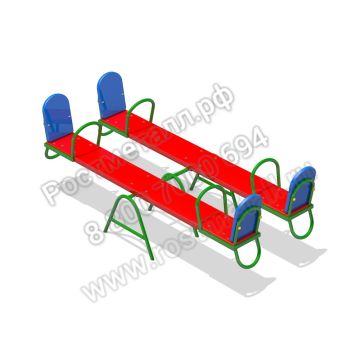 Качалка-балансир деревянная двойная для детей