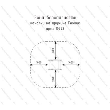 Качалка на пружине Гномик