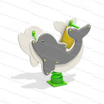 Качалка на пружине Дельфин