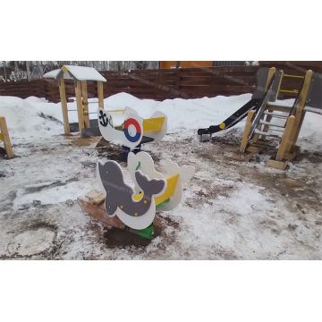 Качалка на пружине Дельфин