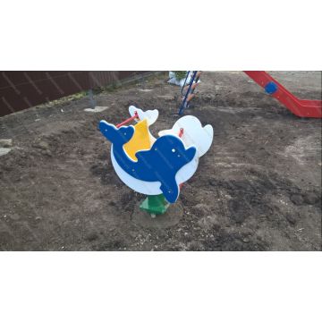 Качалка на пружине Дельфин