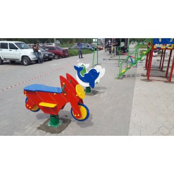 Качалка на пружине Мотоцикл